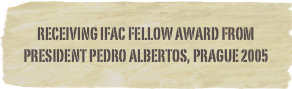Receiving IFAC Fellow Award from President Pedro Albertos, Prague 2005